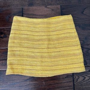Alice + Olivia Yellow mini skirt
